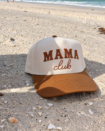 Western Mama Club Snapback - Cream / Caramel