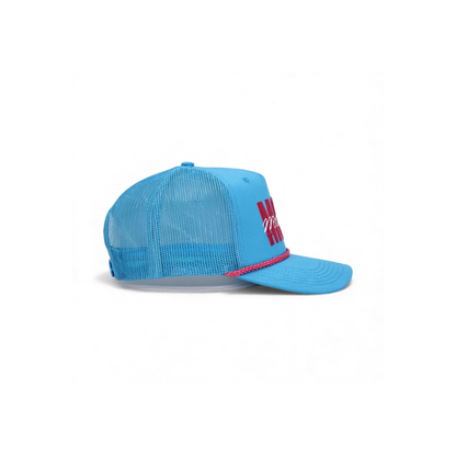 Mama Mode Blue & Pink Rope Trucker
