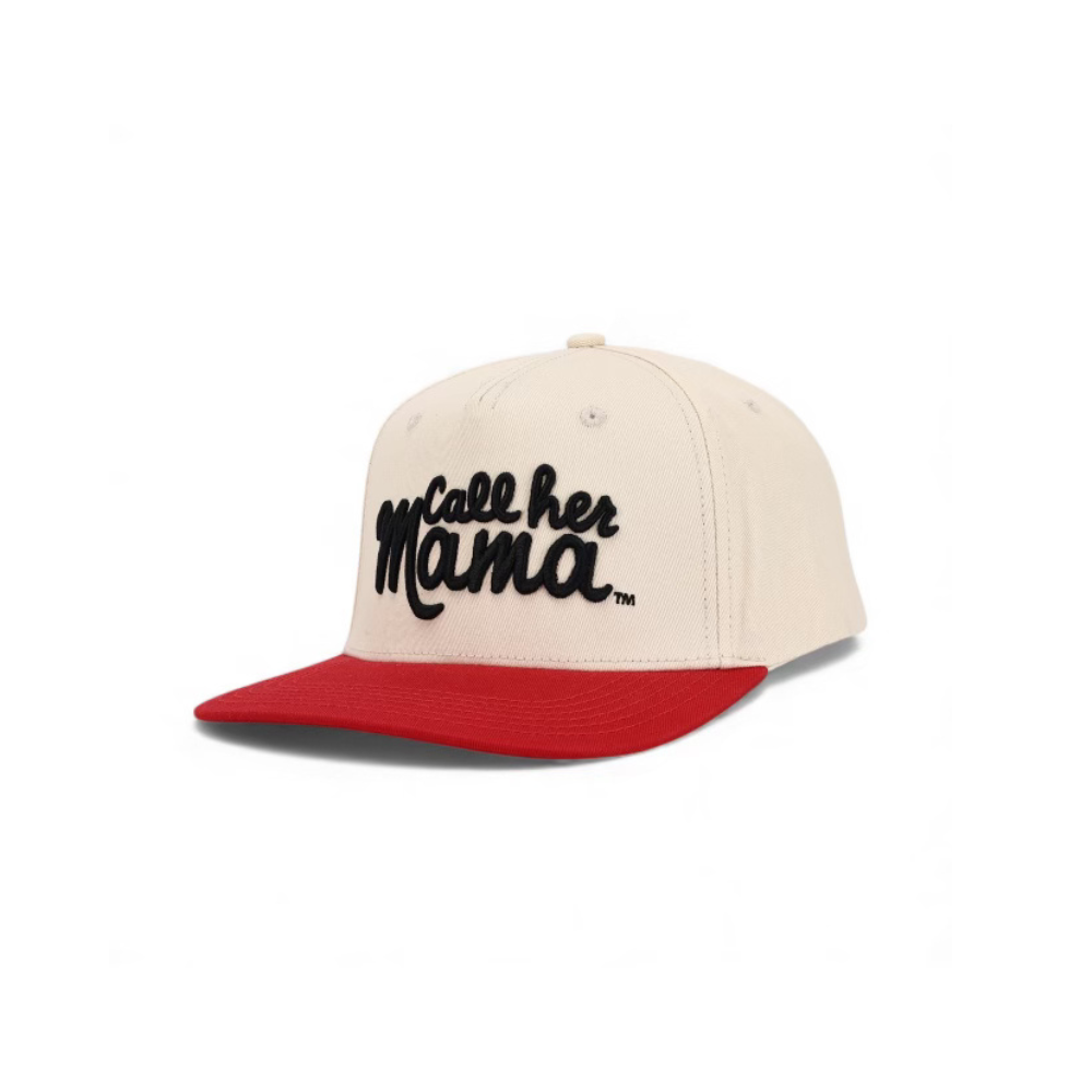 Call Her Mama Snapback (Red/Natural)