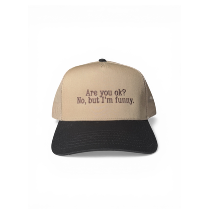 Are you ok? Khaki / Black Trucker