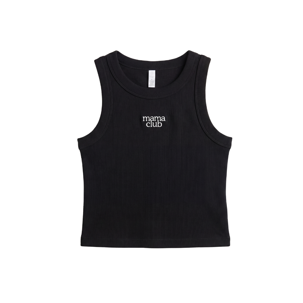 Mama Club Organic Rib Crop Tank