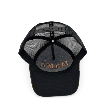 Green Camo Mama Club™ Cowboy Script Trucker Hat