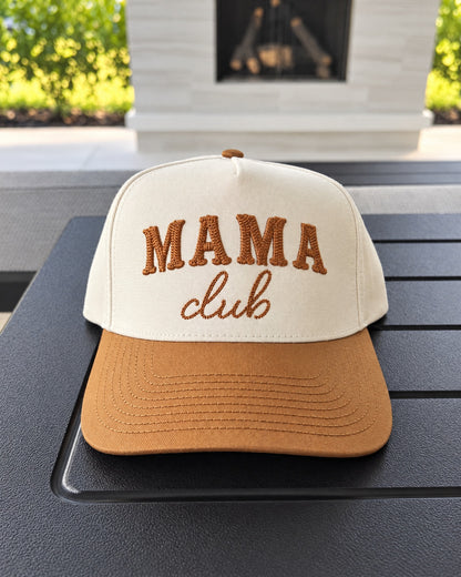 Western Mama Club Snapback - Cream / Caramel