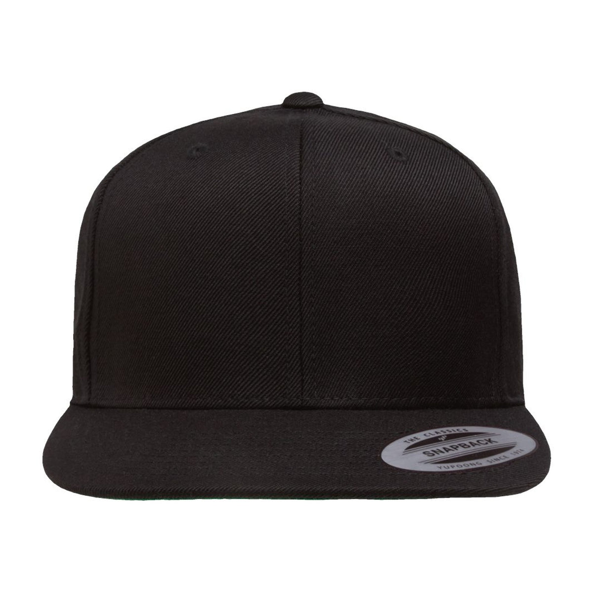 Custom - Yupoong 6089M Flat Bill Snapback - Black