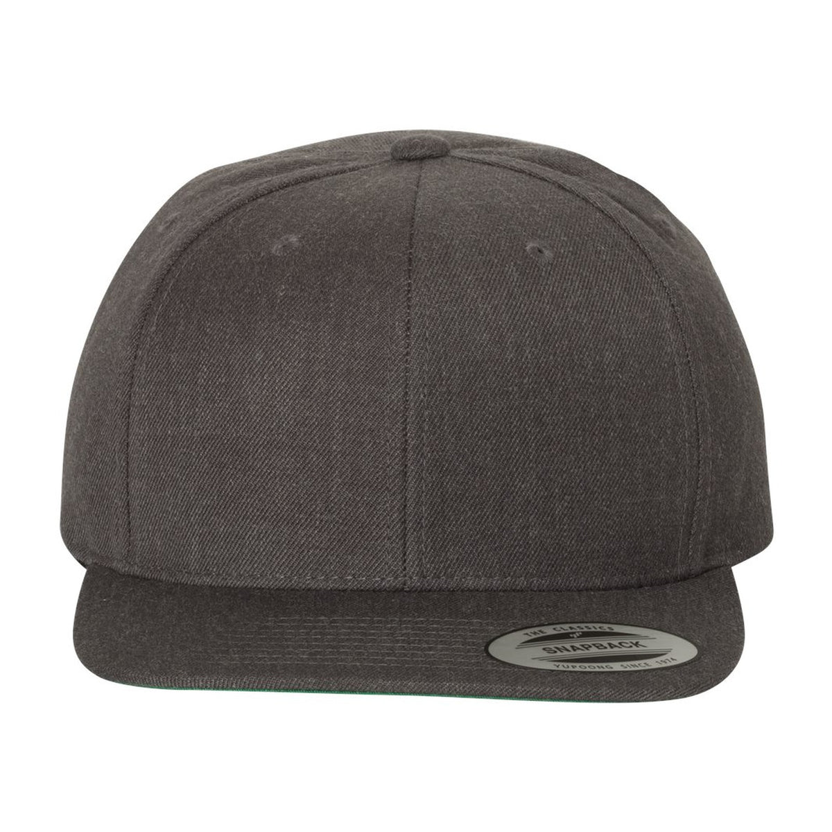 Custom - Yupoong 6089M Flat Bill Snapback - Dark Heather