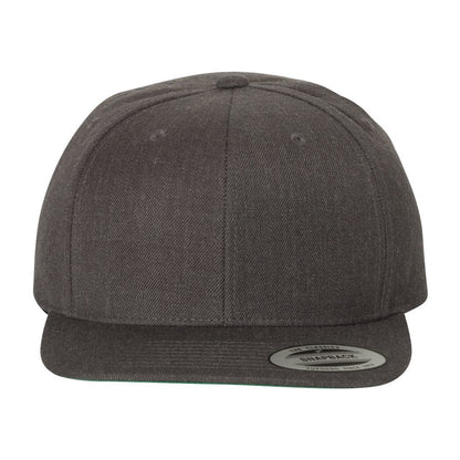 Custom - Yupoong 6089M Flat Bill Snapback - Dark Heather