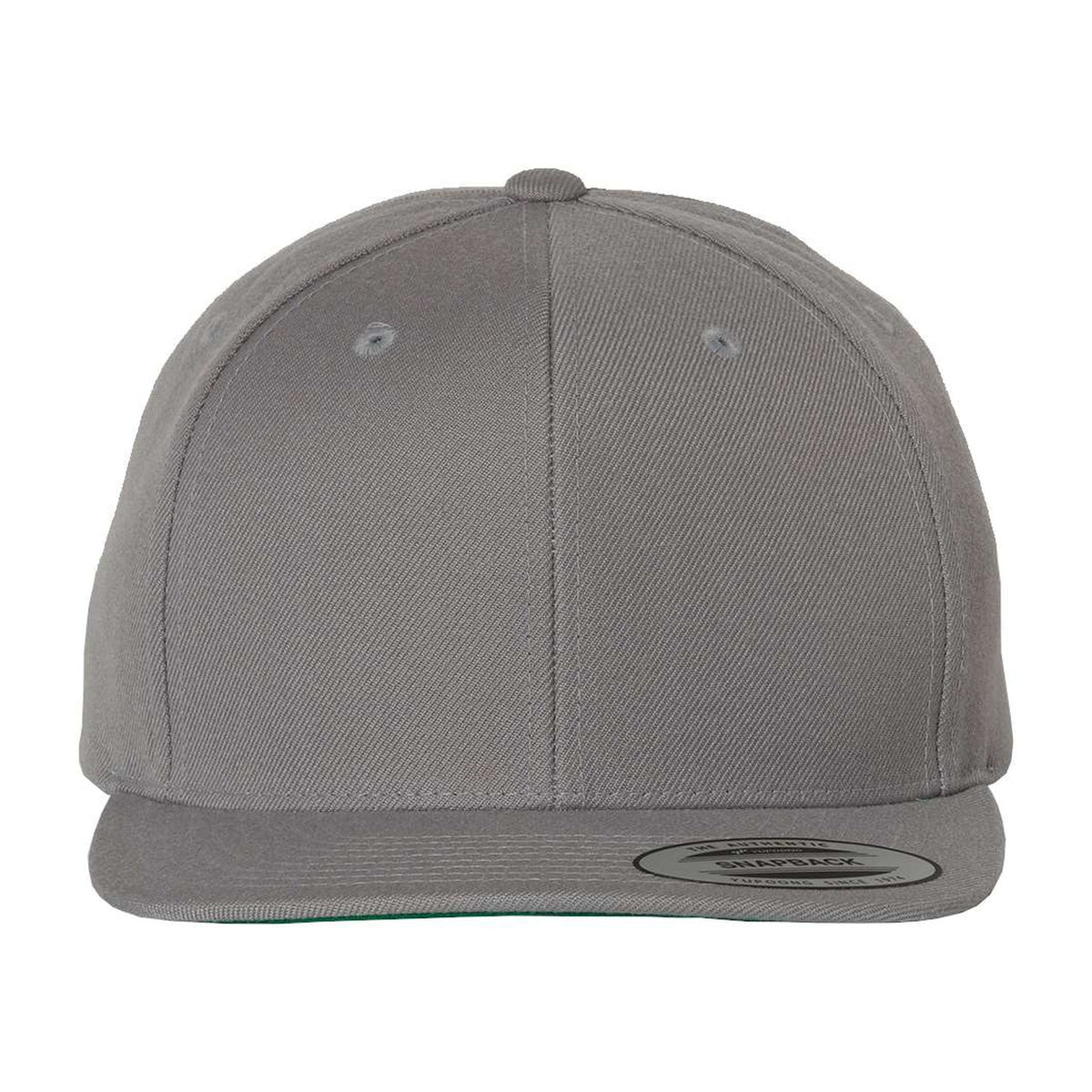 Custom - Yupoong 6089M Flat Bill Snapback - Silver