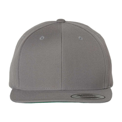 Custom - Yupoong 6089M Flat Bill Snapback - Silver