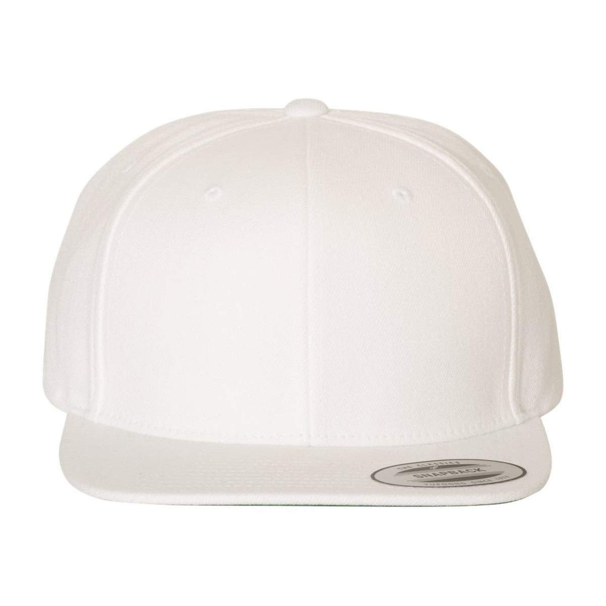 Custom - Yupoong 6089M Flat Bill Snapback - White