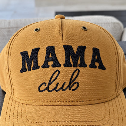 Western Mama Club Canvas Snapback - Wheat