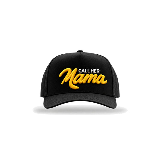 Call Her Mama Snapback - Black / Yellow