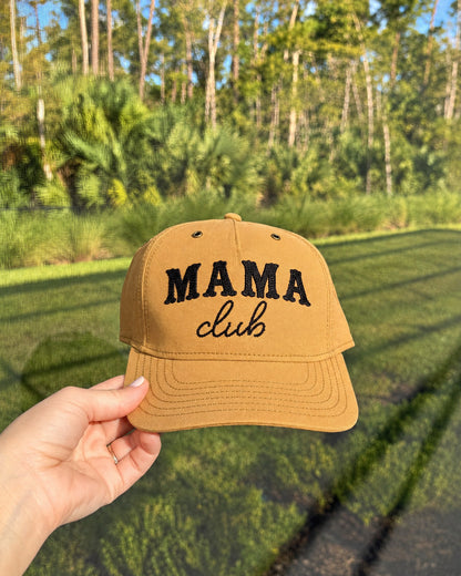 Western Mama Club Canvas Snapback - Wheat