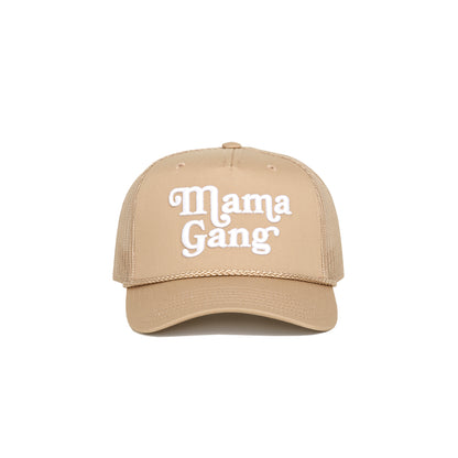 Mama Gang Trucker Hat (Tan)