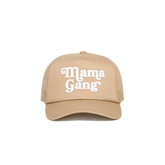 Mama Gang Trucker Hat (Tan)