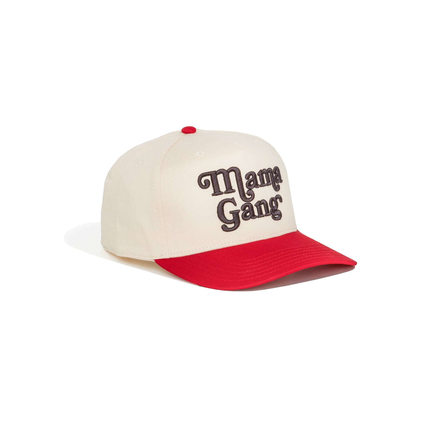 Mama Gang Snapback Hat (Red / Natural)