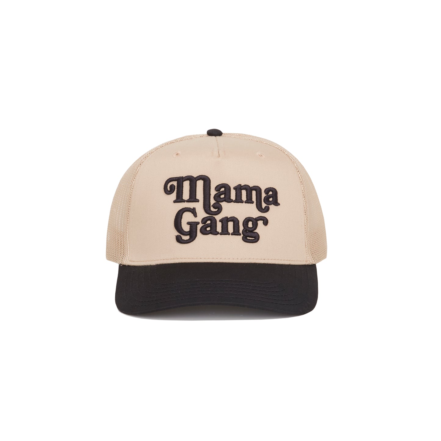 Mama Gang Trucker Hat (Khaki / Black)