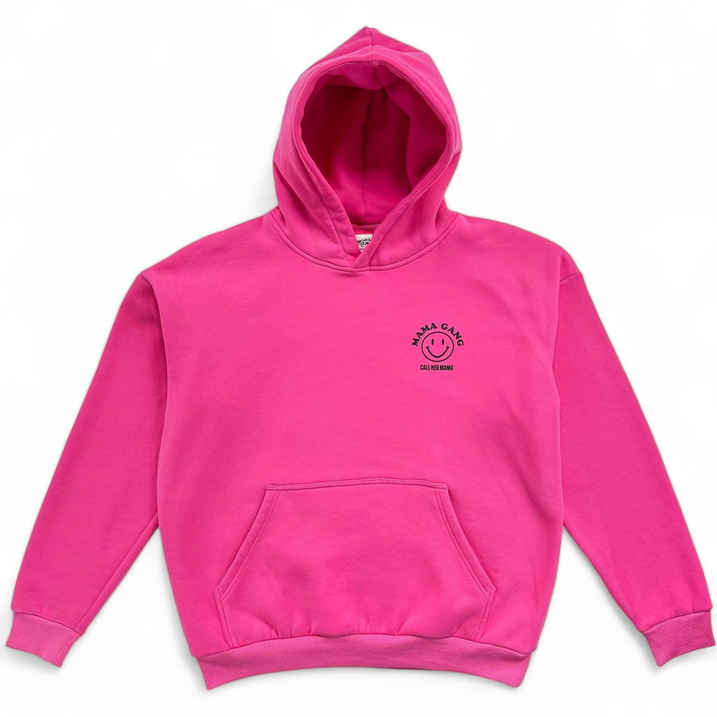 Oversized Mama Gang Hoodie - Pink/Black