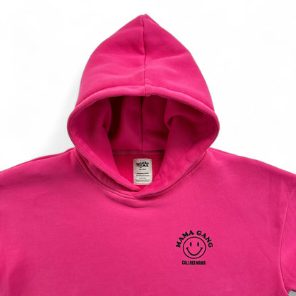 Oversized Mama Gang Hoodie - Pink/Black