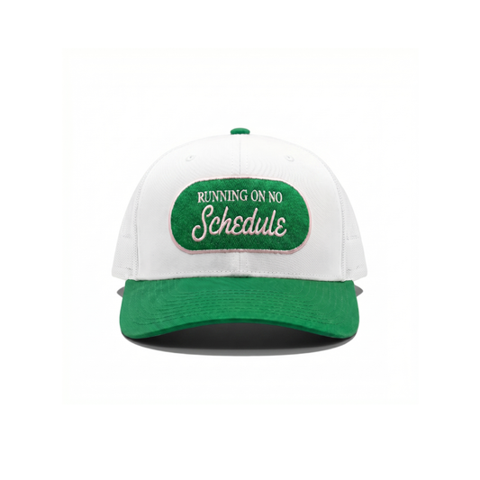 Running on No Schedule Trucker Hat
