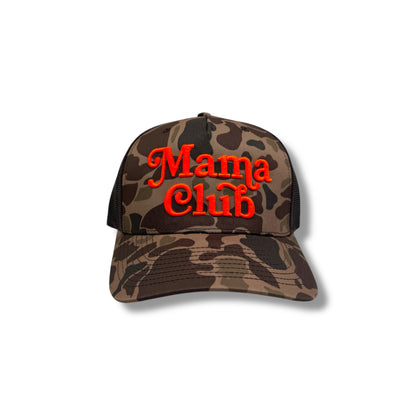 Mama Club Trucker Hat Duck Camo