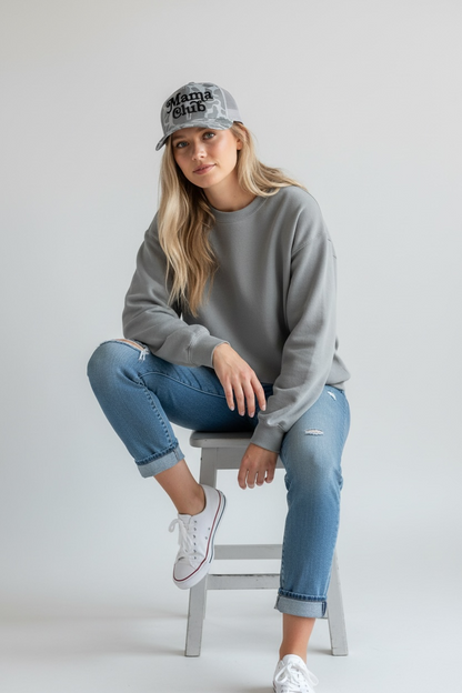 Mama Club™ Trucker Hat Snow Camo