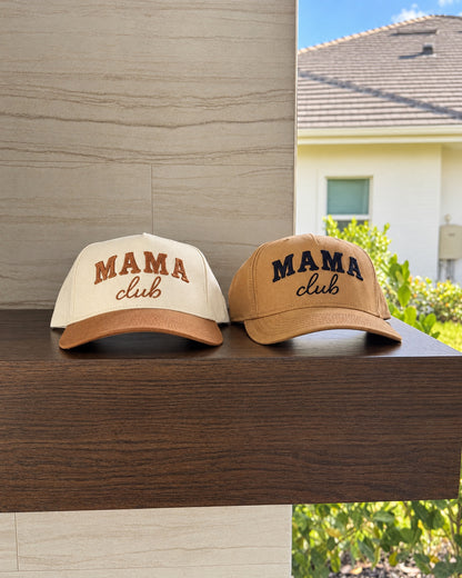 Western Mama Club Canvas Snapback - Wheat