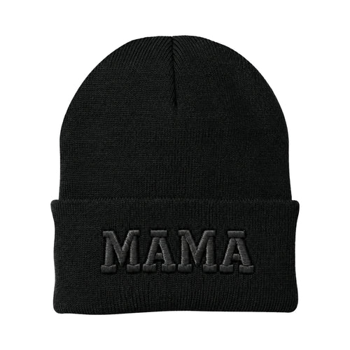 MAMA Puff Beanie - Black
