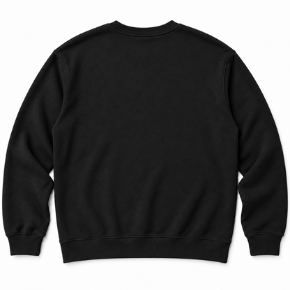 Plain back of black Call Her Mama crewneck