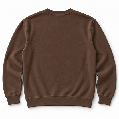 Plain back of brown Call Her Mama crewneck