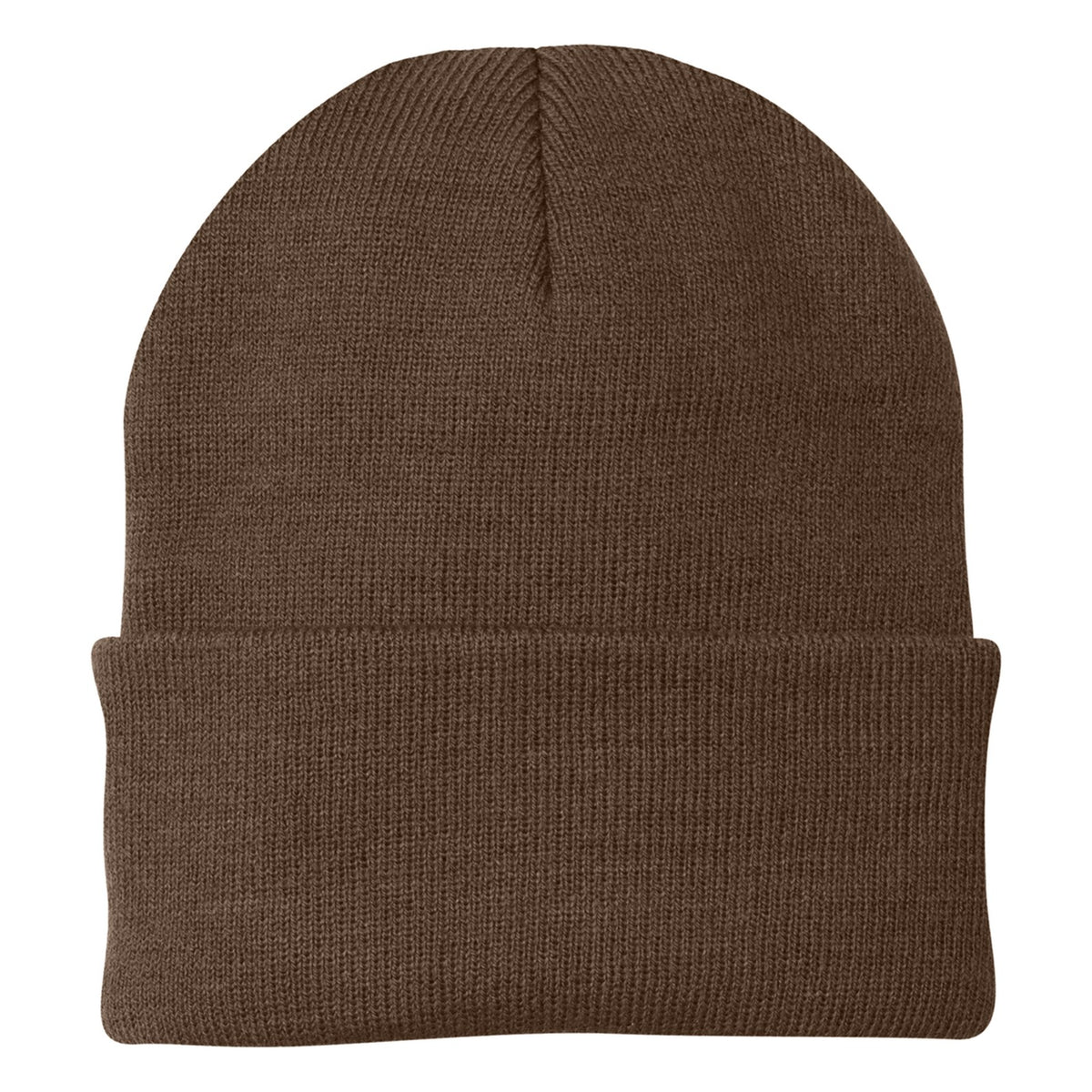 Custom - Port Authority CP90 Knit Beanie - Brown