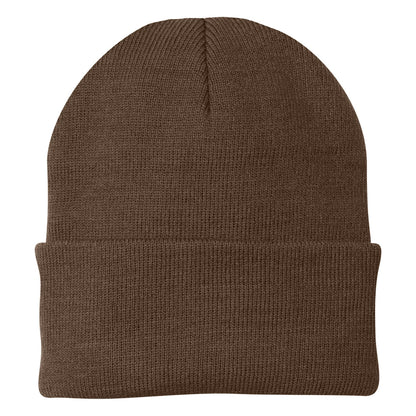 Custom - Port Authority CP90 Knit Beanie - Brown
