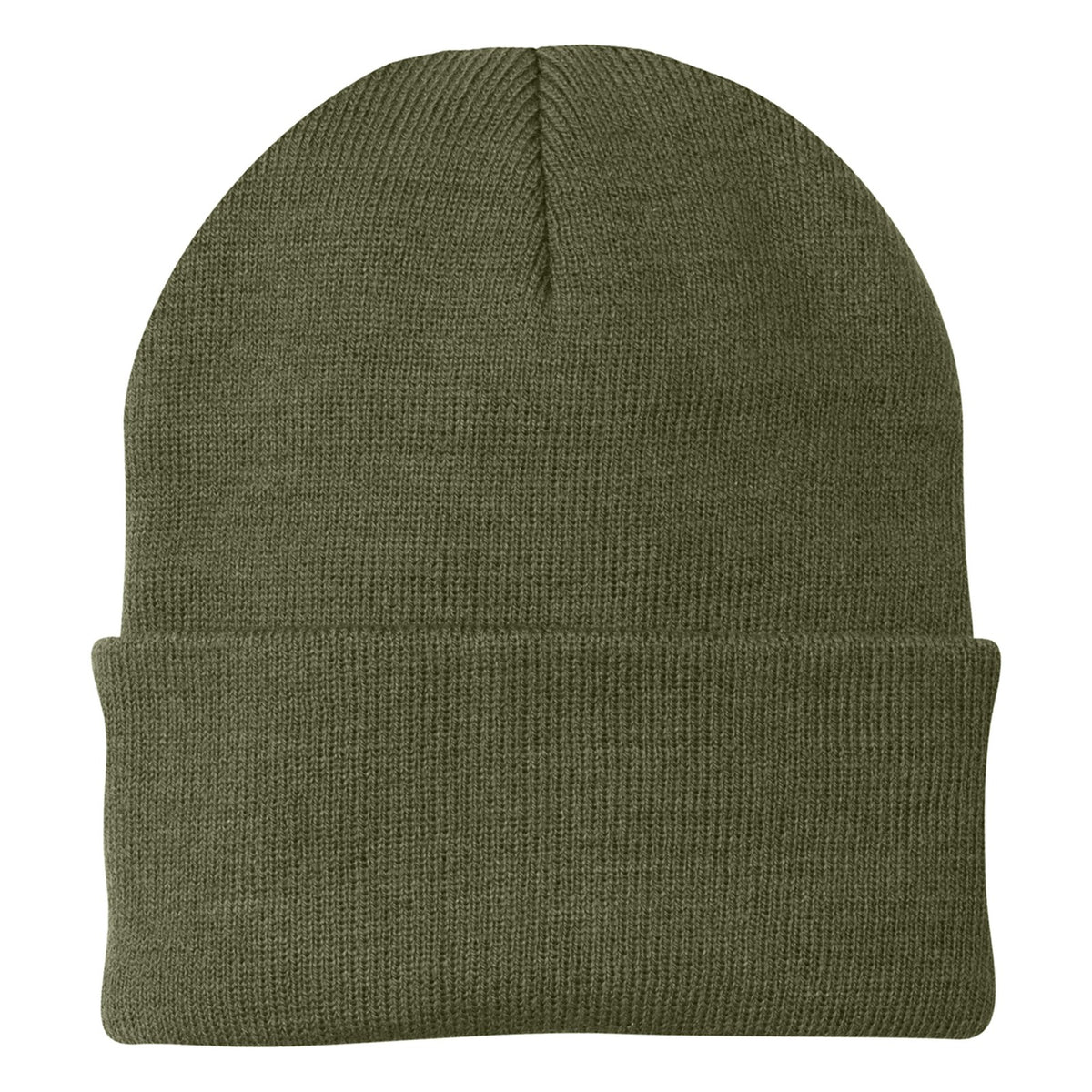 Custom - Port Authority CP90 Knit Beanie - Olive Drab Green