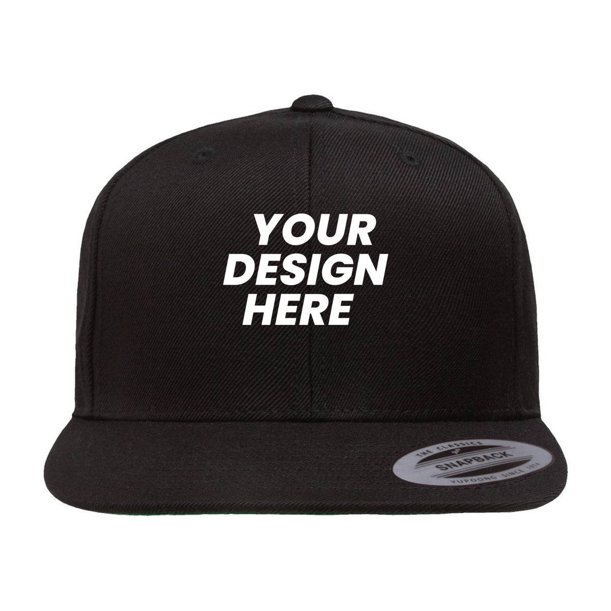 Custom - Yupoong 6089M Flat Bill Snapback - Your design here