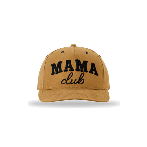 Western Mama Club Chain-Stitch Canvas Snapback - Wheat