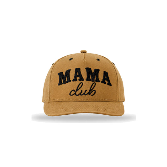 Western Mama Club Canvas Snapback - Wheat
