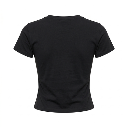 Rich in Motherhood Women's Baby Tee (Black)