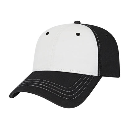 Custom - Cap America i1002 Classic Dad Hat - White/Black
