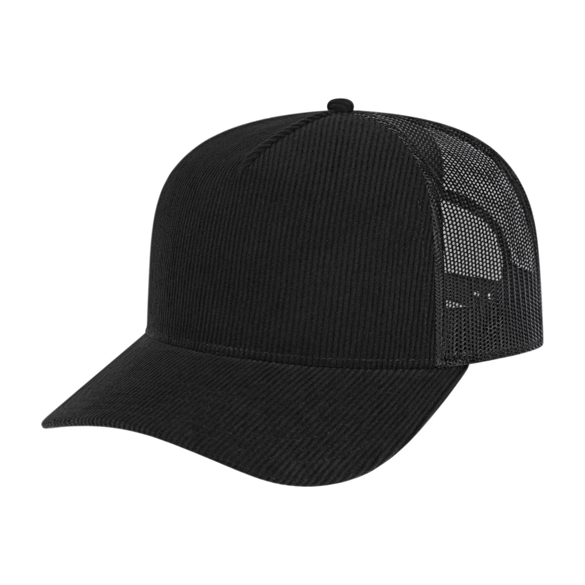 Custom - Cap America i3021 Corduroy Trucker - Black