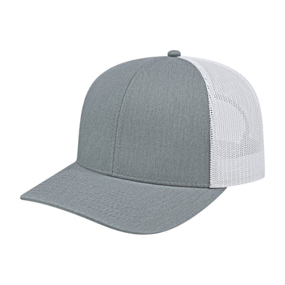 Custom - Cap America i3038 Classic Trucker - Heather/White