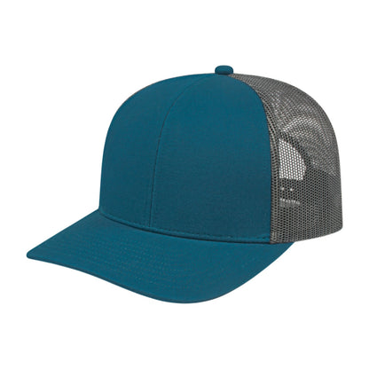Custom - Cap America i3038 Classic Trucker - Marine Blue/Charcoal