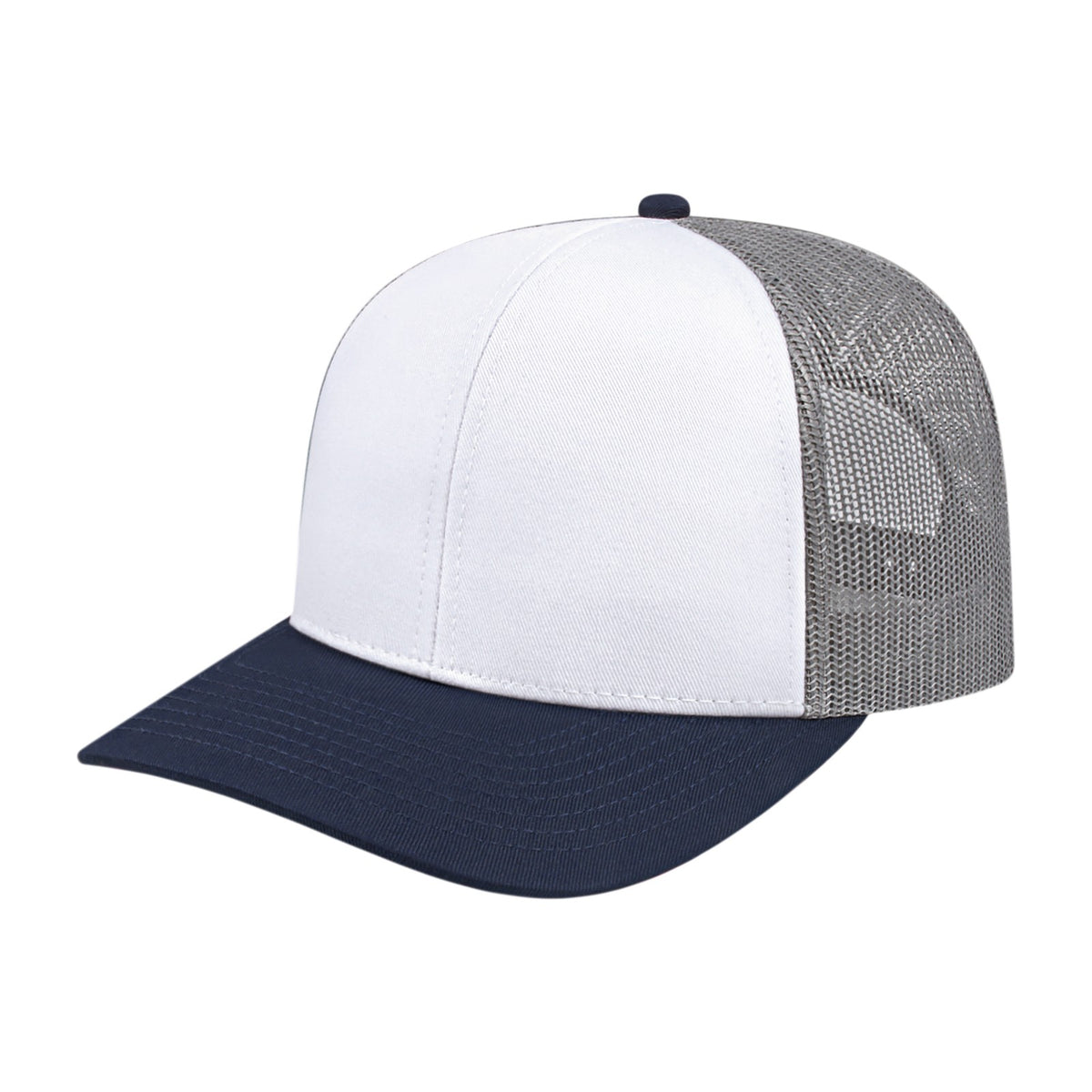 Custom - Cap America i3038 Classic Trucker - White/Navy/Gray
