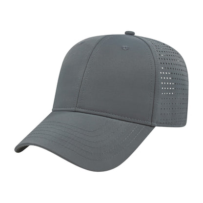 Custom - Cap America i7038 Perforated Performance Cap - Gray