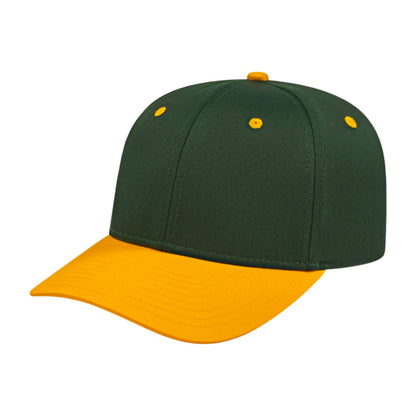 Custom - Cap America i8505 Snapback Cap - Dark Green/Athletic Gold