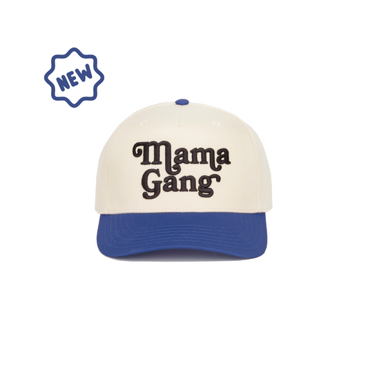 Mama Gang Snapback Hat (Blue / Natural)