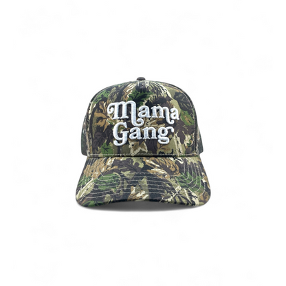 Mama Gang Green Camo Trucker Hat