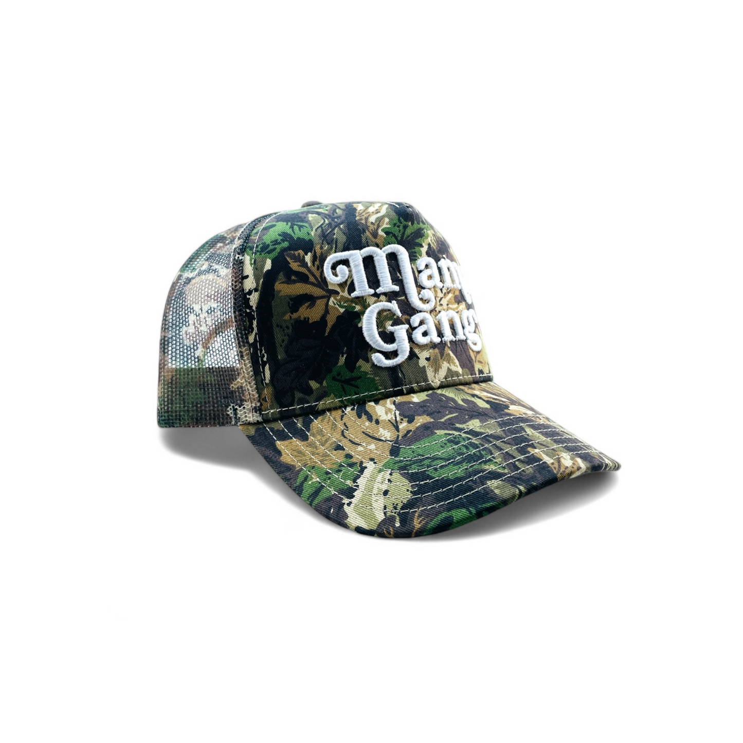 Mama Gang Green Camo Trucker Hat