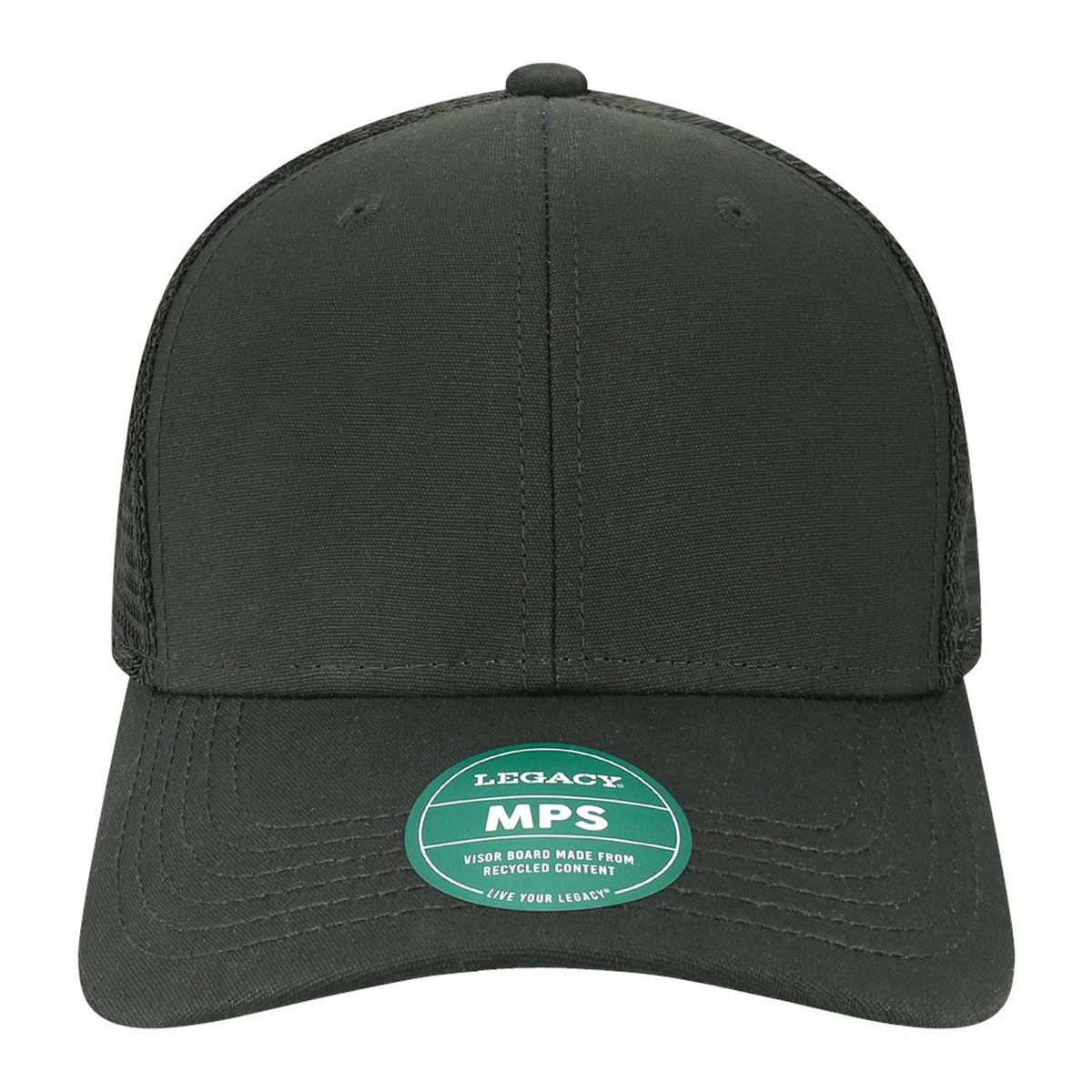 Custom - Legacy MPS Mid-Pro Snapback Trucker - Black/Black