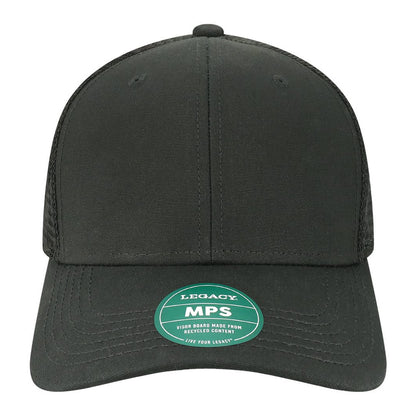 Custom - Legacy MPS Mid-Pro Snapback Trucker - Black/Black