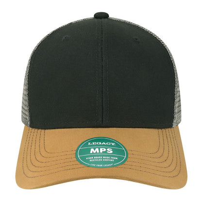 Custom - Legacy MPS Mid-Pro Snapback Trucker - Black/Caramel/Dark Grey