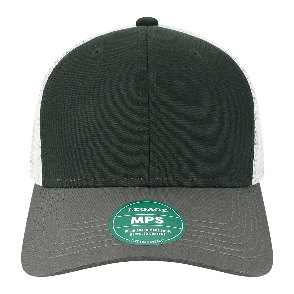Custom - Legacy MPS Mid-Pro Snapback Trucker - Black/Dark Grey/Silver